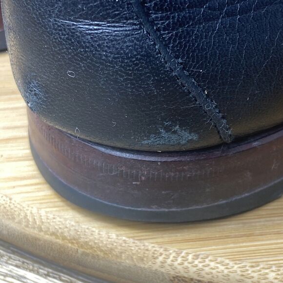 Mezlan Platinum Black Alligator Leather Loafers Dress Shoes Men's Size 9.5 - Picture 5 of 11